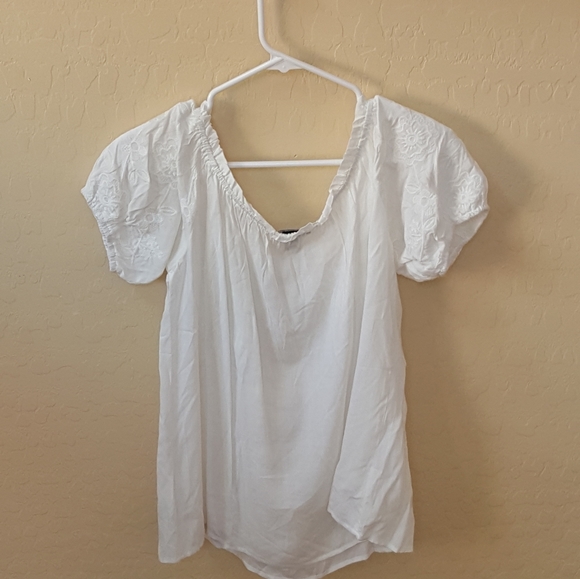 FOREVER 21 Off White Cream Blouse - Picture 6 of 8